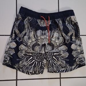 G-Star Navy and White Patterned Shorts